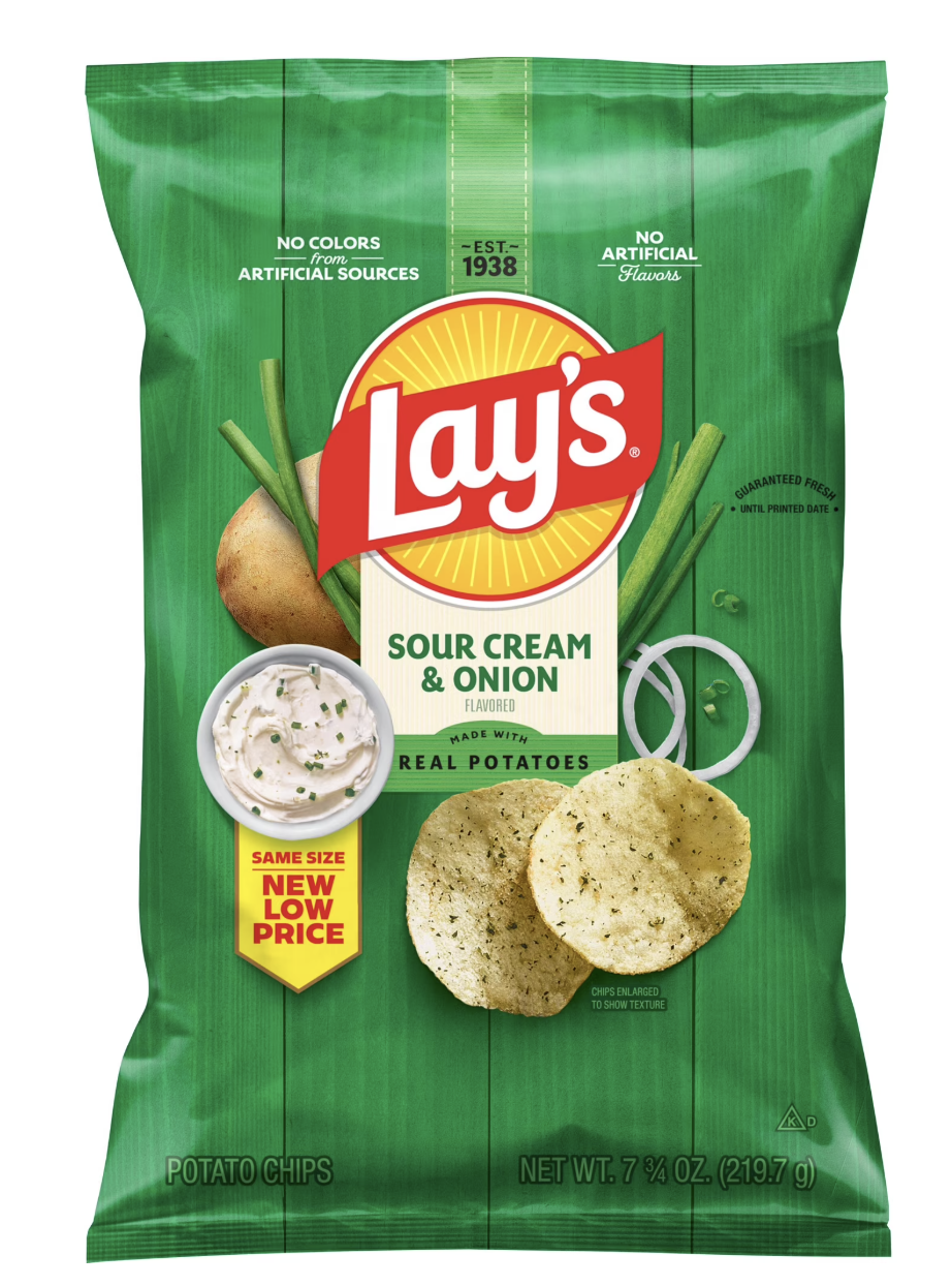 Lay's Sour Cream & Onion Flavor Potato Chips