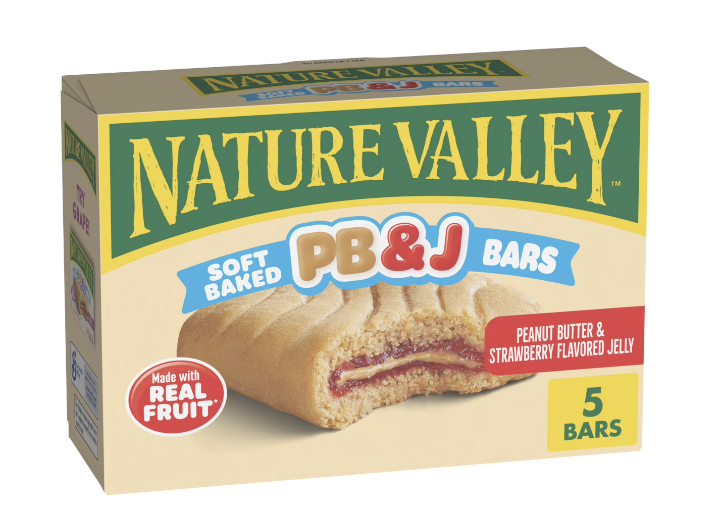 Nature Valley Soft Baked PB and J Bars, Peanut Butter and Strawberry Jelly