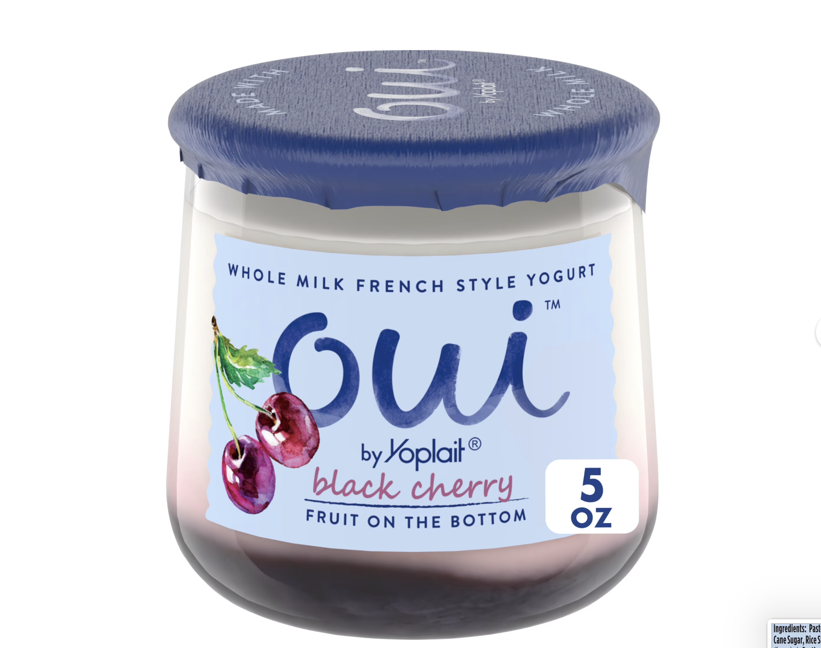 Oui by Yoplait French Style Black Cherry Whole Milk Yogurt