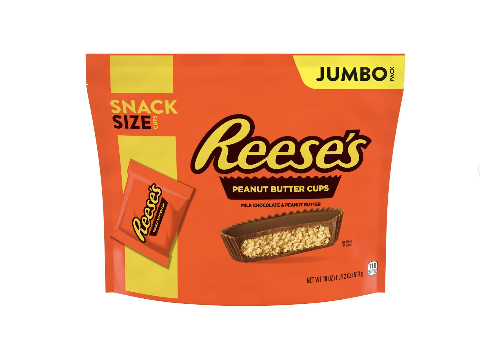 Reese's Milk Chocolate Snack Size Peanut Butter Cups Candy