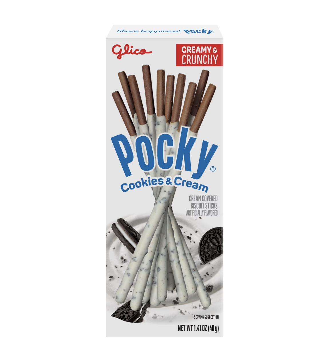 Glico Pocky Biscuit Sticks, Cookies & Cream