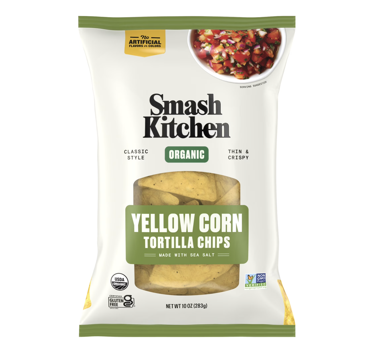Smash Kitchen Yellow Corn Organic Tortilla Chips
