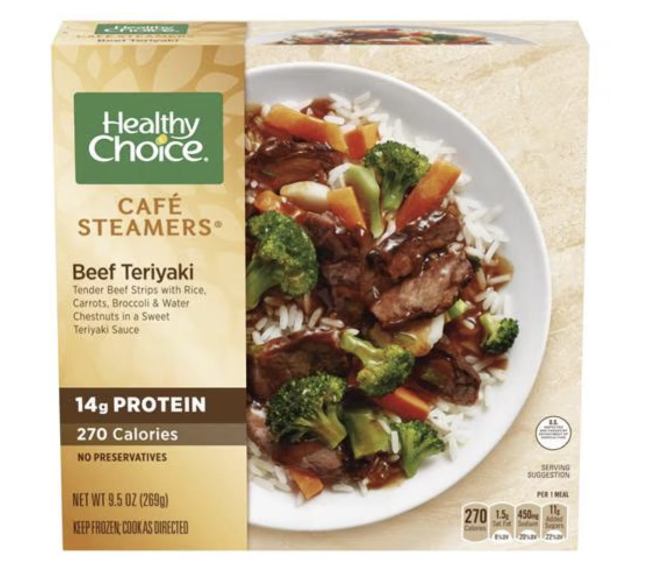 Healthy Choice Cafe Steamers Chicken Fettuccini Alfredo With Broccoli