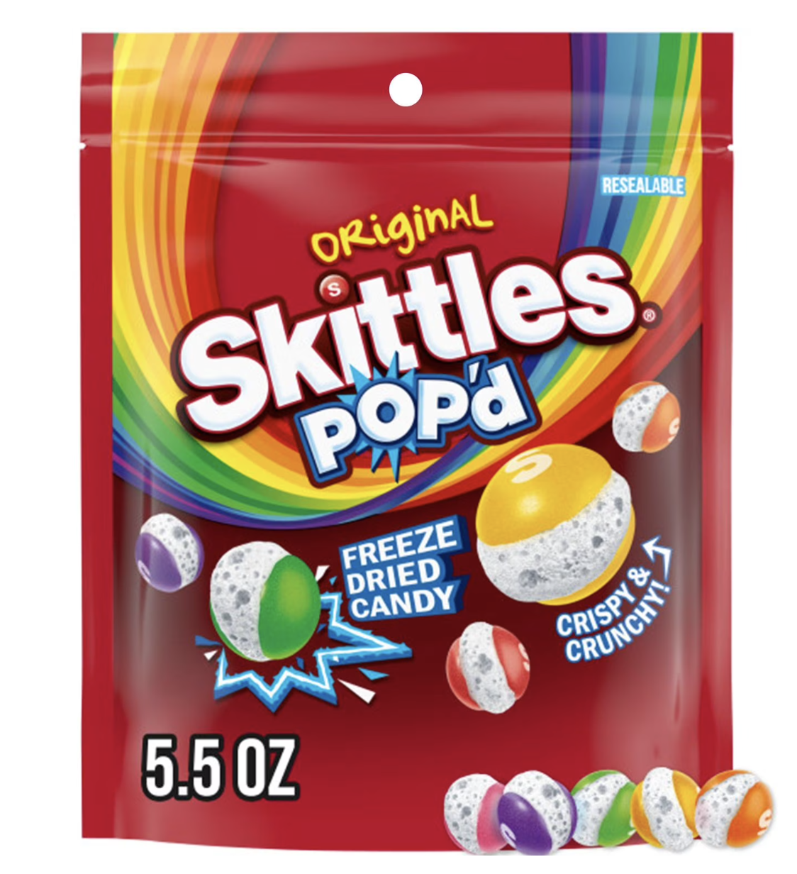 SKITTLES POP'D Originals Freeze Dried Candy