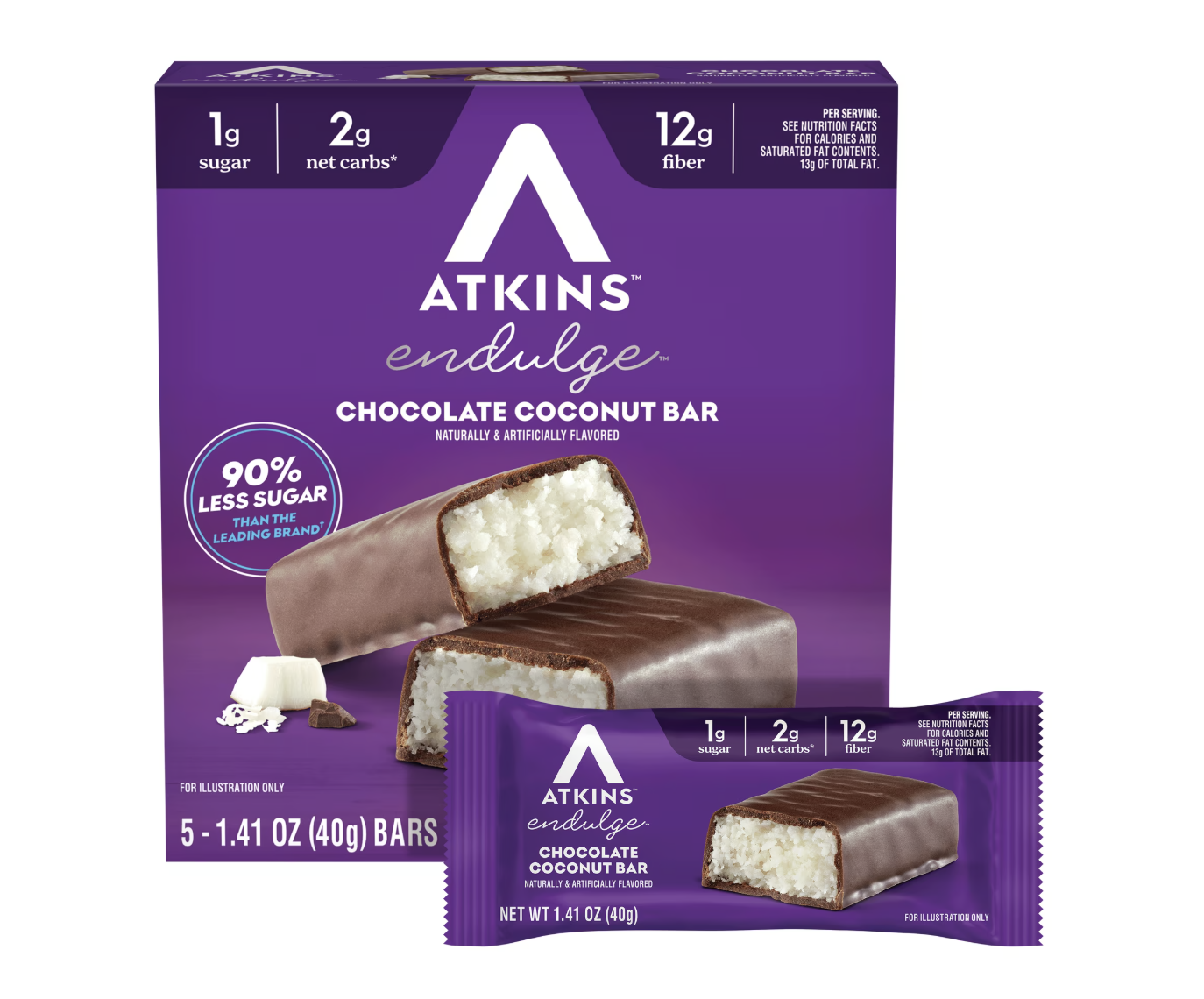 Atkins Endulge Treats, Chocolate Coconut Bars
