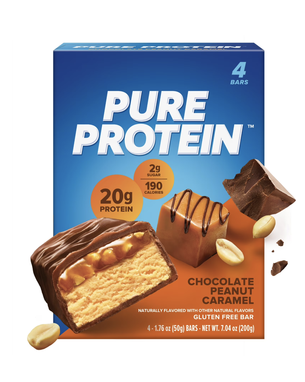 Pure Protein Bars, Chocolate Peanut Caramel