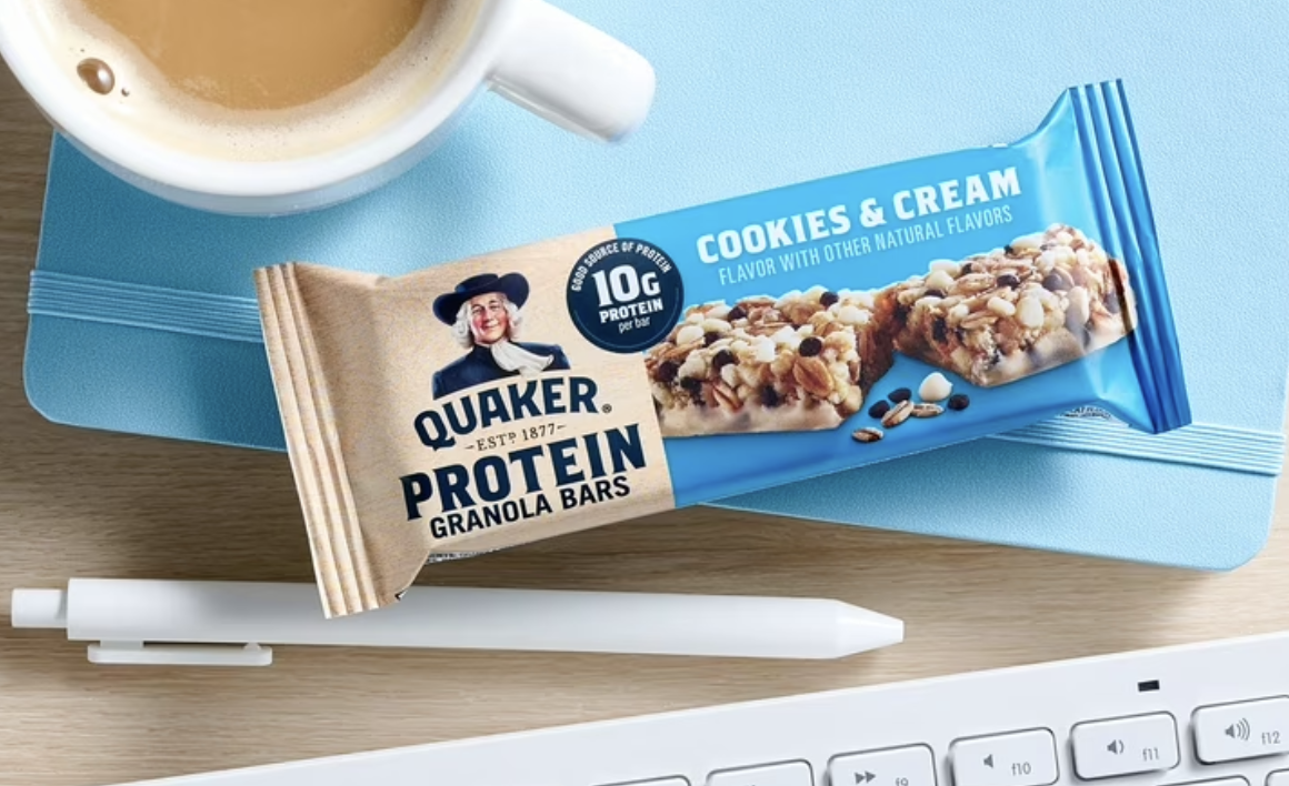 Quaker Protein Granola Bars, Cookies & Cream