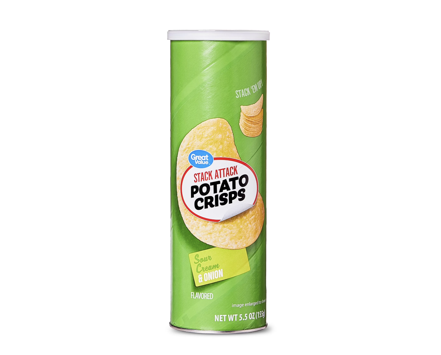 Great Value Stack Attack Sour Cream and Onion Potato Crisps