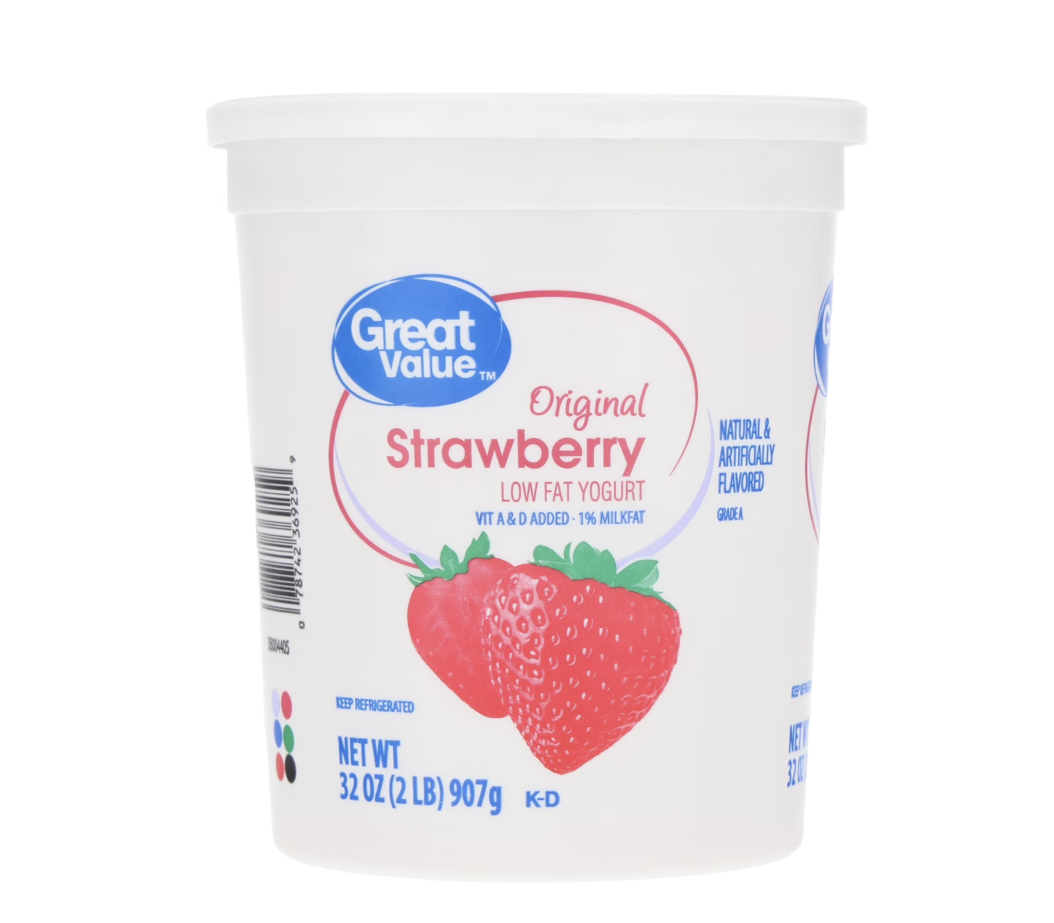 Great Value Original Strawberry Low-fat Yogurt