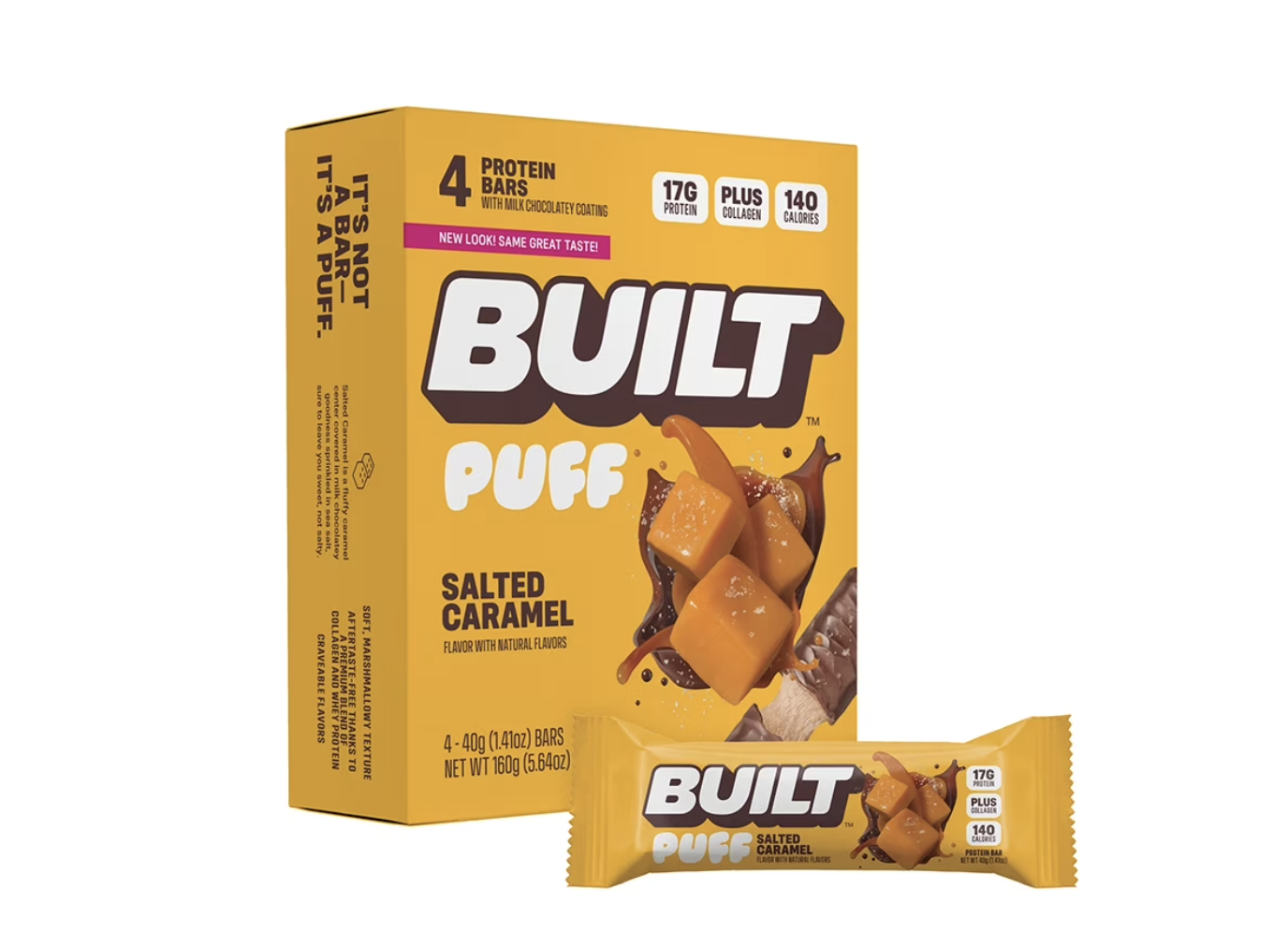 BUILT Puff Protein Bar Salted Caramel