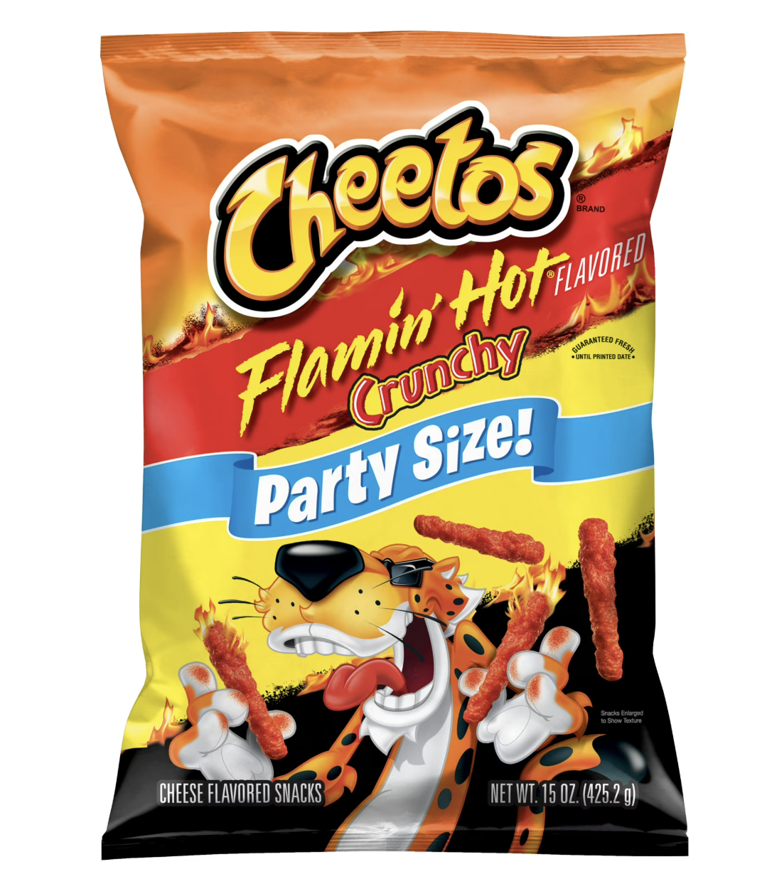 Cheetos Crunchy Cheese Flavored Snacks Flamin Hot Party Size
