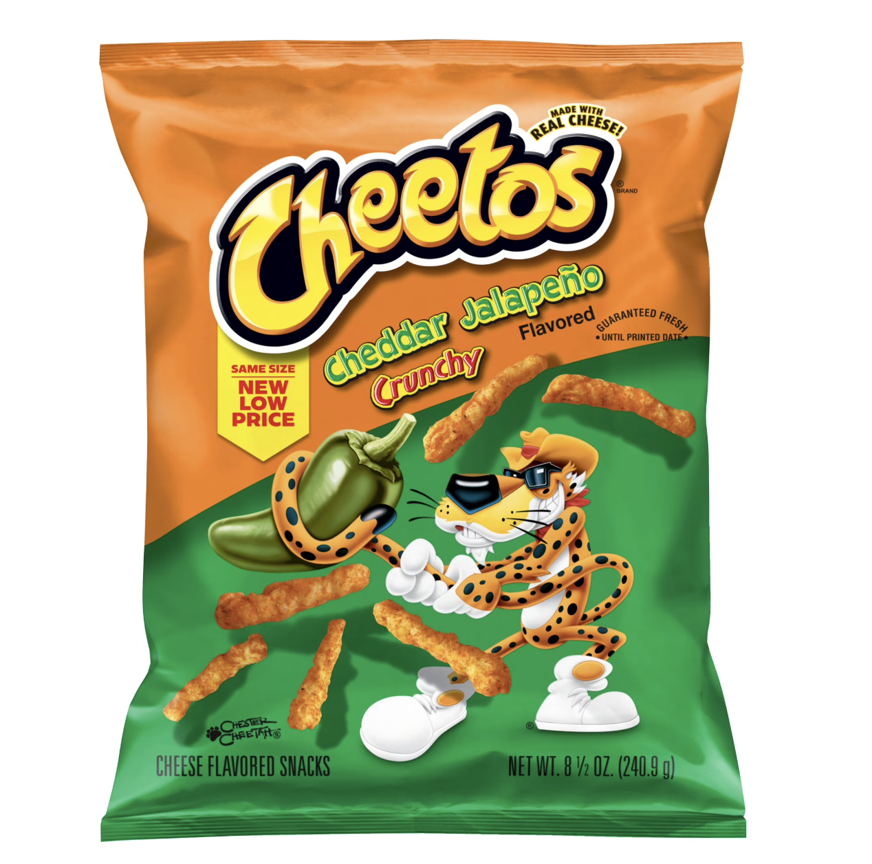 Cheetos Crunchy Cheddar Jalapeno Cheese Puff Chips