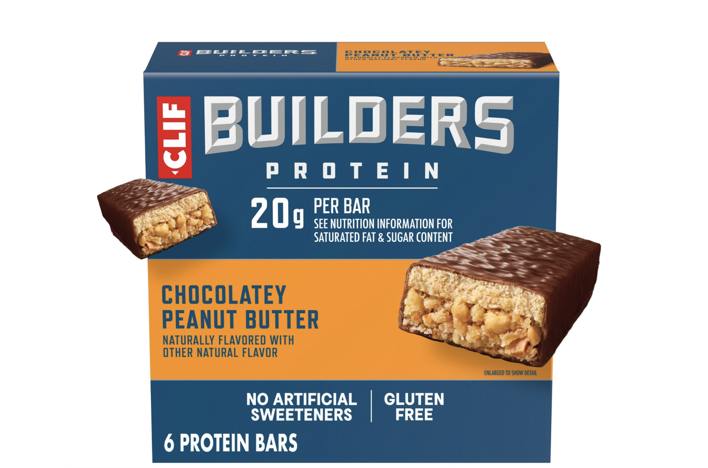 CLIF BUILDERS Protein Bars Chocolatey Peanut Butter Flavor