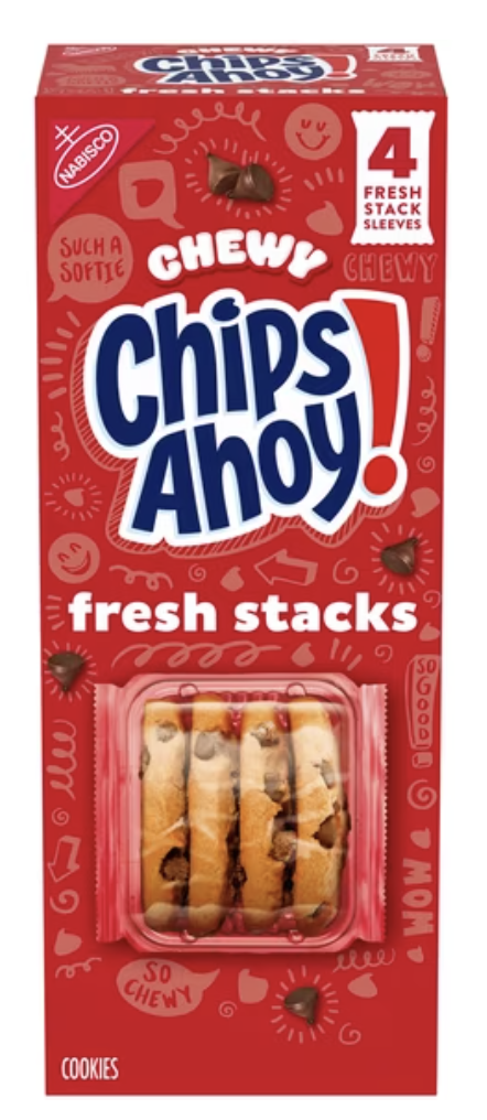 CHIPS AHOY! Fresh Stacks Chewy Fudgy Chocolate Chip Cookies