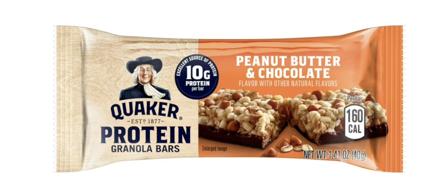 Quaker Peanut Butter & Chocolate Protein Granola Bars