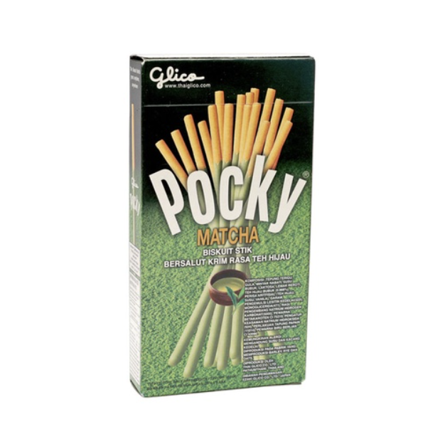 Glico Green Tea Cream Covered Baked Biscuit Sticks