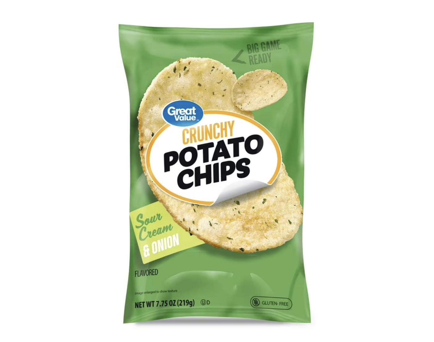 Great Value Sour Cream & Onion Flavored Potato Chips