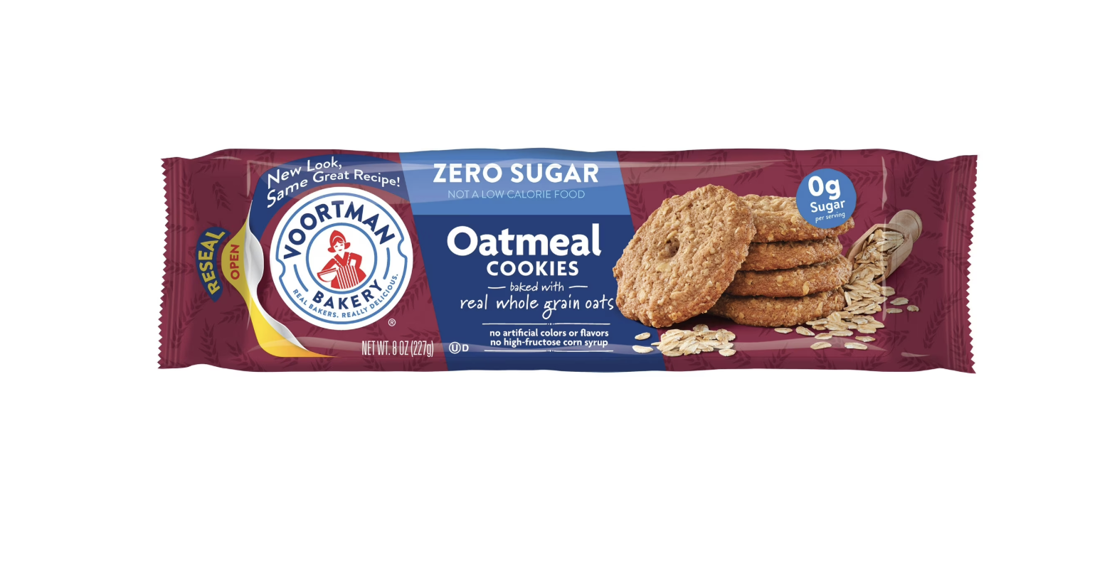 VOORTMAN Baked Zero Sugar Oatmeal Cookies
