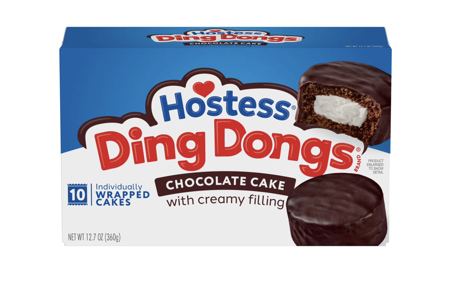 Hostess Ding Dongs Snack Cakes, Chocolate Flavor