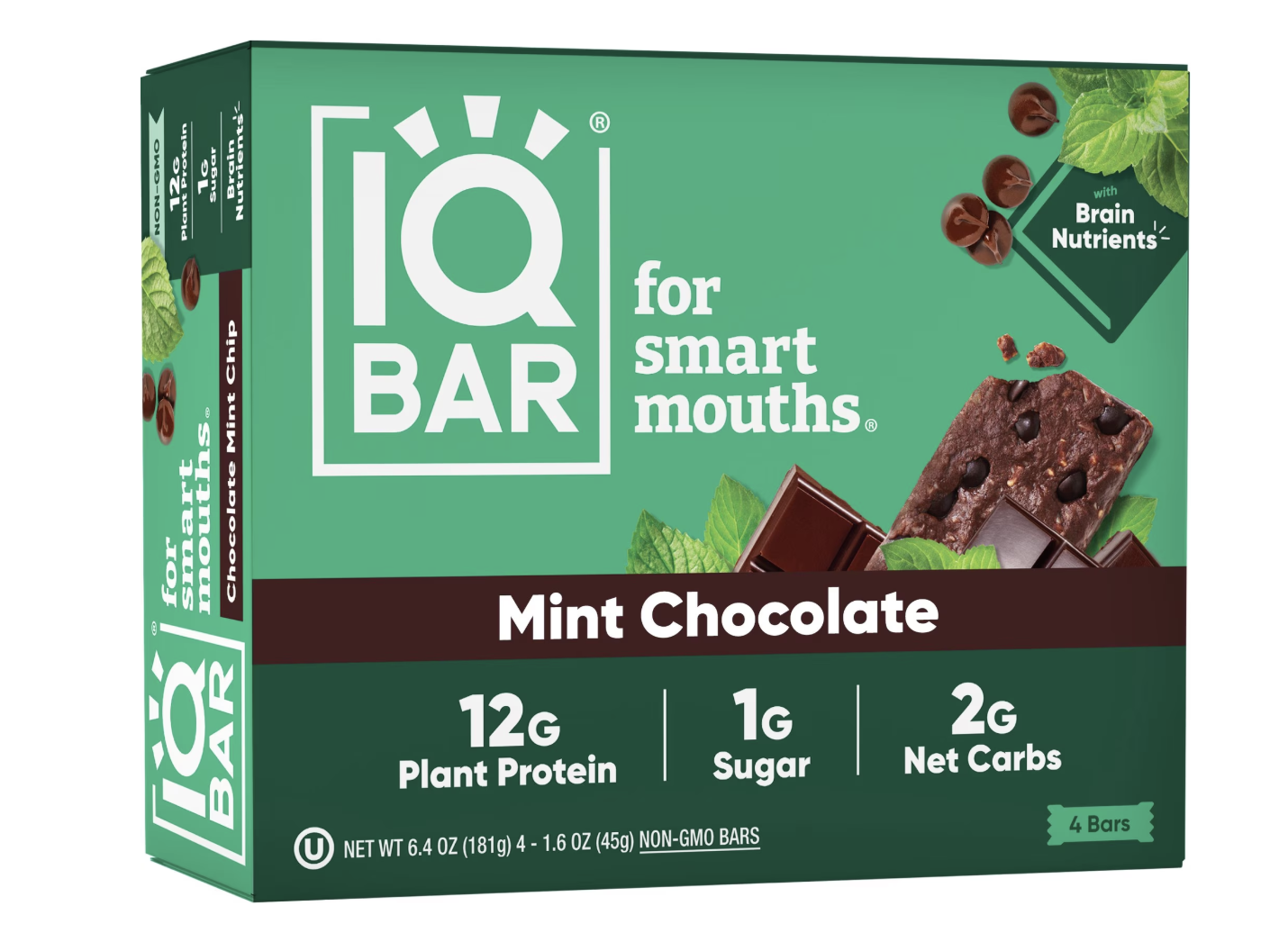IQBAR Mint Chocolate Protein Bars