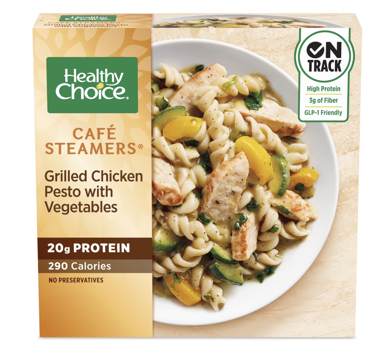 Healthy Choice Cafe Steamers Grilled Chicken Pesto With Vegetables