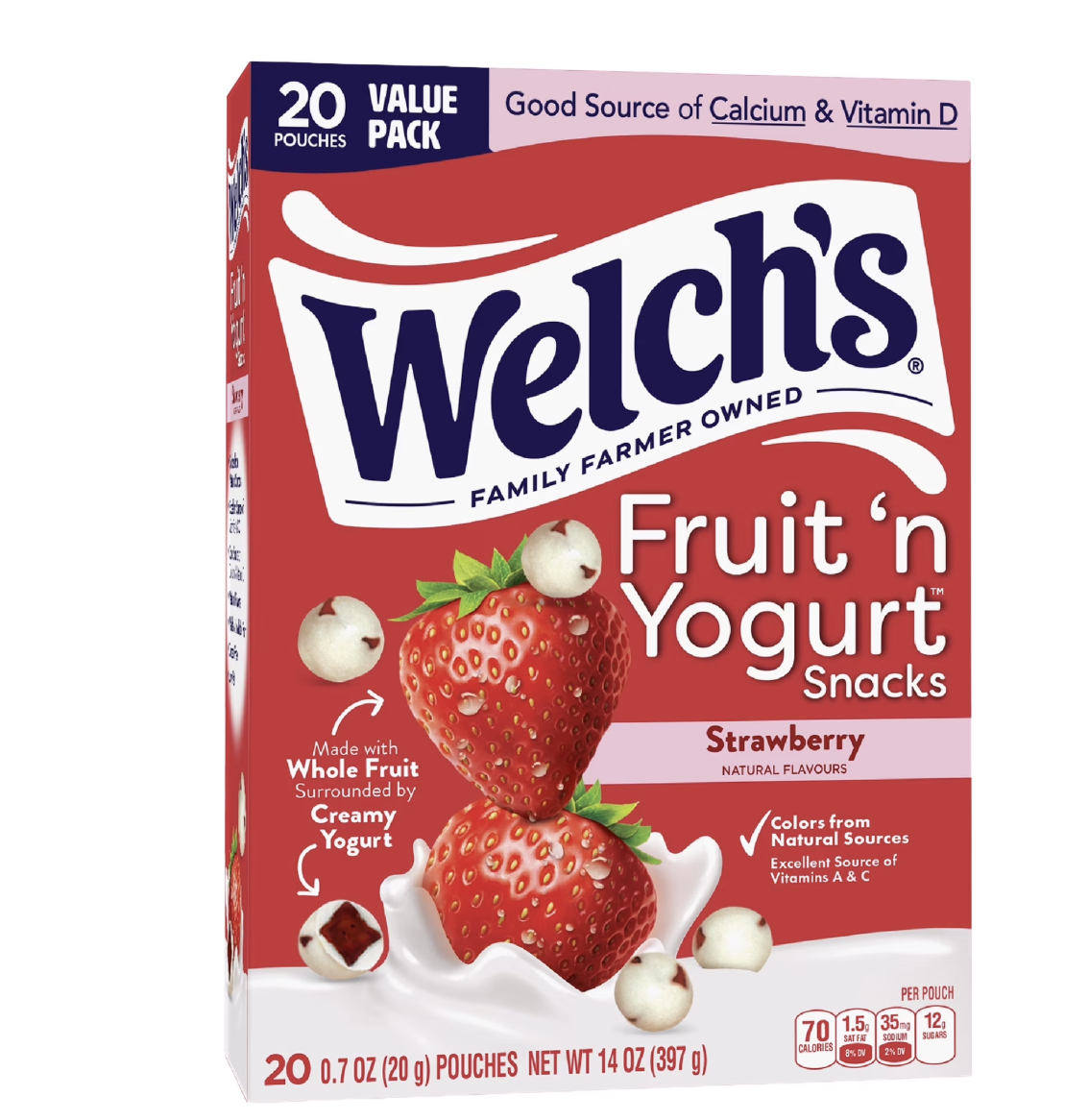 Welch's Fruit 'N Yogurt Strawberry Soft Fruit Snacks