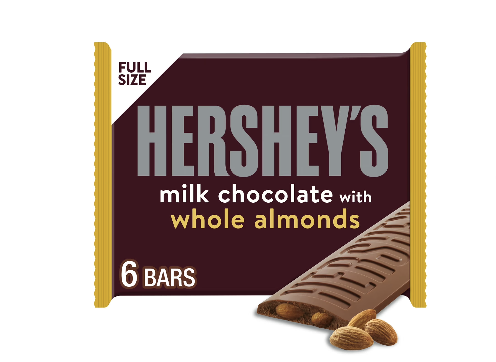 Hershey's Milk Chocolate with Whole Almonds Candy bar