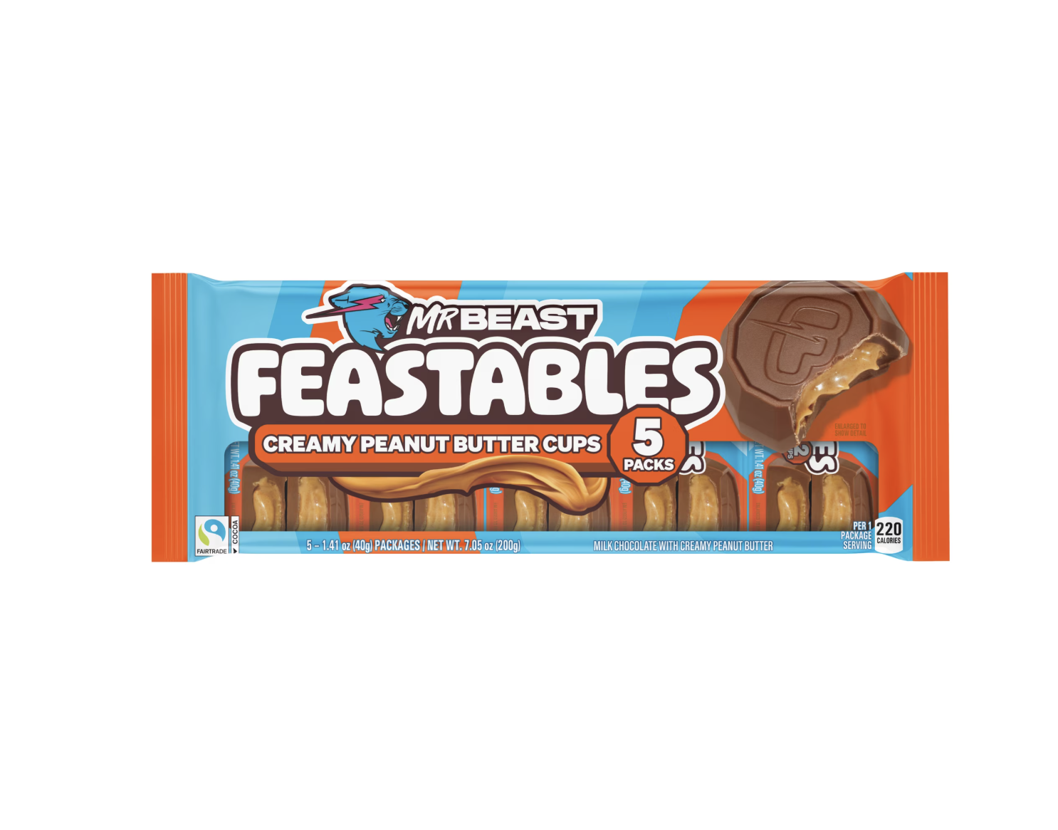 Feastables MrBeast Chocolate Peanut Butter Cups