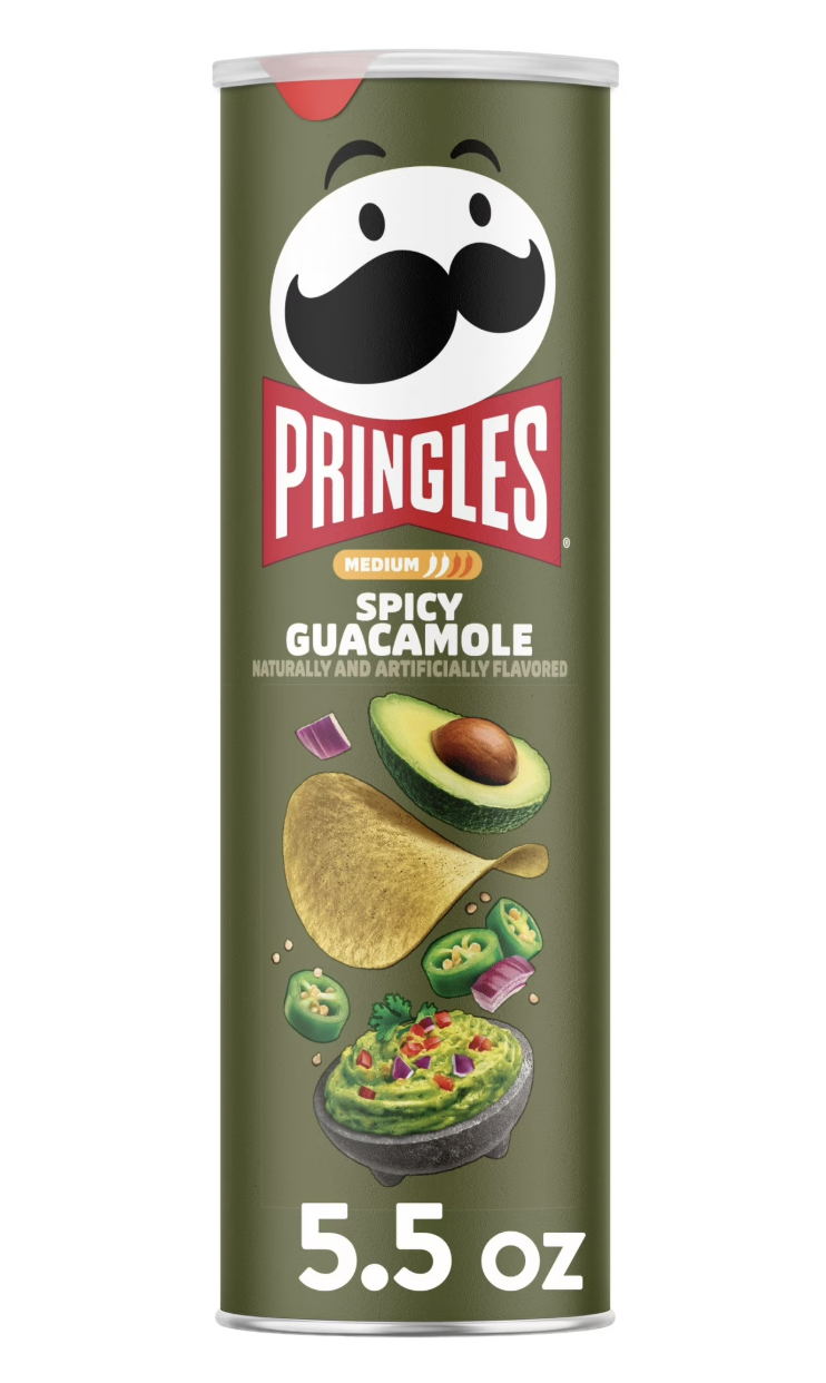 Pringles Spicy Guacamole Potato Crisps Chips